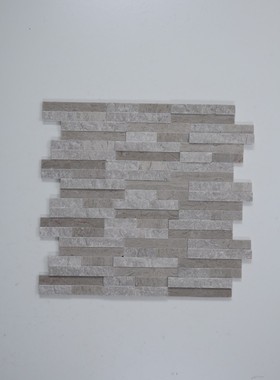 立体天然密拼石材马赛克电视背景墙墙贴瓷砖白色大理石艺术墙砖贴