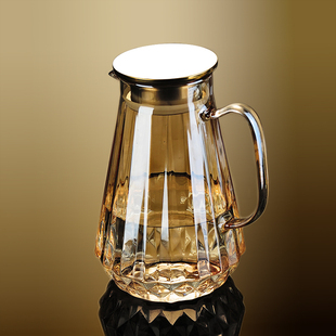 凉白开水壶泡茶壶果汁凉茶壶扎壶 耐高温玻璃冷水壶家用大容量装