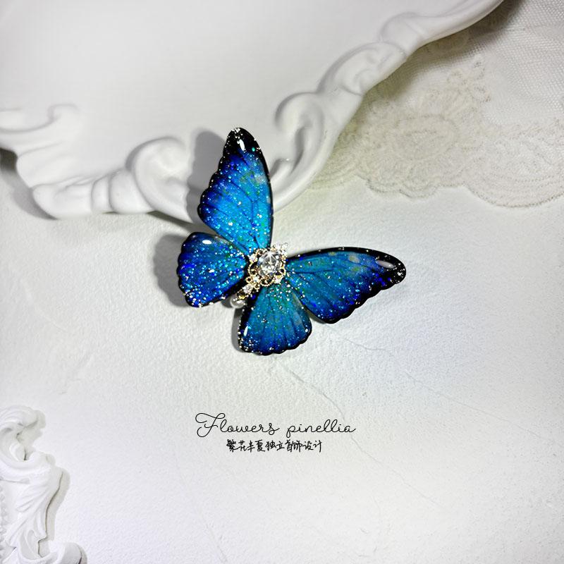 原创设计蝴蝶发夹鸭嘴夹