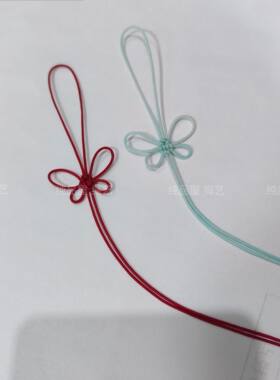 手编中国结蝴蝶挂绳半成品手机绳包包挂件可穿吊坠书签钥匙扣配件