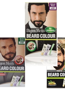 英国Bigen Men's  Hair Beard ColourDye 男士头发胡子染色料