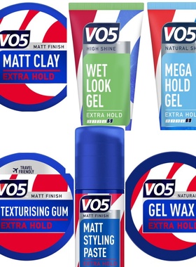 英国VO5 Styling Wax Gel Paste Gum Clay Extra Hold头发造型