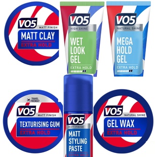 英国VO5 Styling Wax Gel Paste Gum Clay Extra Hold头发造型