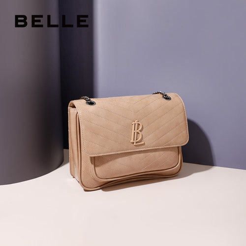 菱格百丽单肩包菱格小香风斜挎包