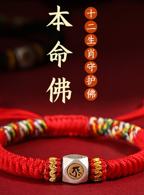 2026马年转运珠金刚结十二生肖守护手链红绳手工编织本命年手绳