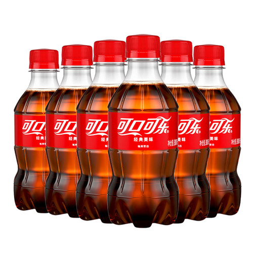 可口可乐300ml*6/12瓶碳酸饮料装汽水