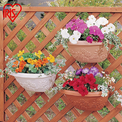 日本爱丽思iris壁挂树脂花盆