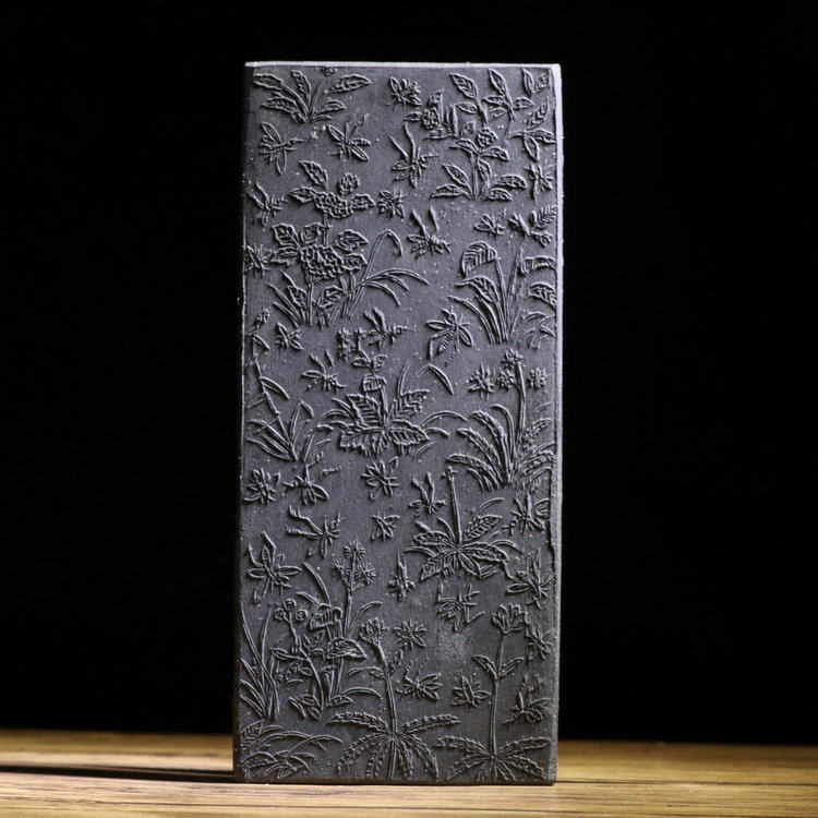 老墨墨纹精美稀少品相好八十年代陈墨徽墨墨条墨块松烟老墨包邮