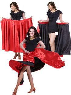 西班牙斗牛舞裙/现代舞拉丁舞新款 斗牛舞斗篷舞蹈裙表演比赛服