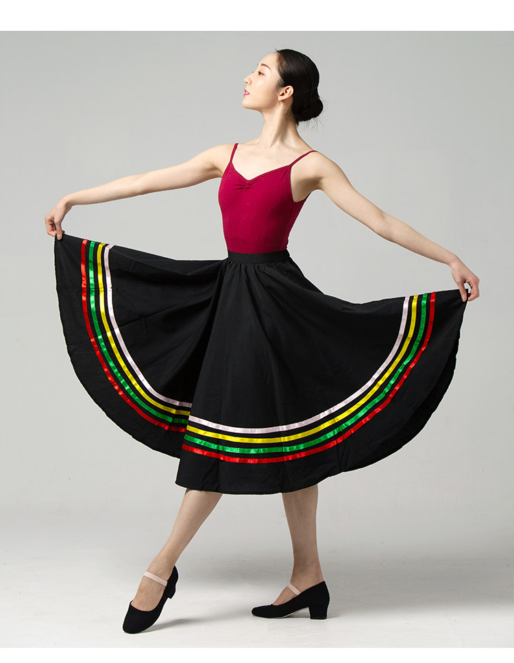 陈婷性格舞服芭蕾性格舞裙儿童成人英皇考级舞蹈长裙练功裙土风裙