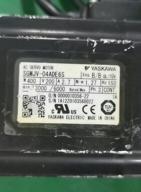 安川伺服电，SGMJV-04ADE6S， 备件/咨询