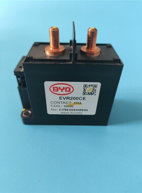 比亚迪BYD的EVR200CE继电器，12VDC线圈，20 备件/咨询