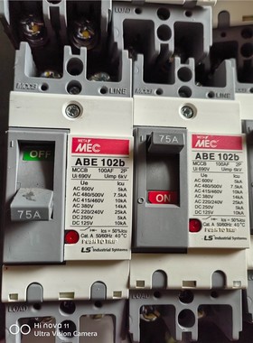 正品LG， LS产电MEC塑壳断路器ABE102b 2P ， 备件/咨询
