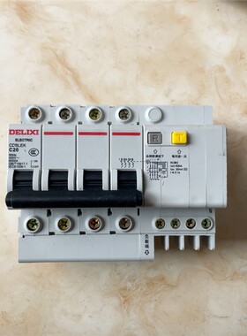 德力西漏电断路器4P20安漏保 CDBLEK C20 柜子上 备件/咨询