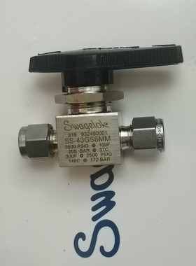 世伟洛克SS-43GS6MM 球阀6MM  3000PSlG 备件/咨询