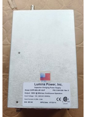 Lumina PowerInc 激光电源CCPF-500 备件/咨询