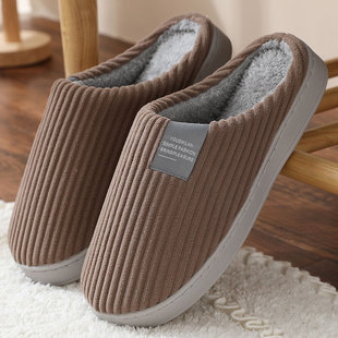 2023新款居家室内高质量学生拖鞋男保暖舒适情侣棉毛拖鞋女秋冬季