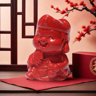 朱砂济公摆件转运纳福活佛济公居家办公汽车摆台