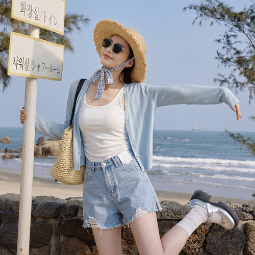 莱赛尔天丝防晒外搭薄款开衫女