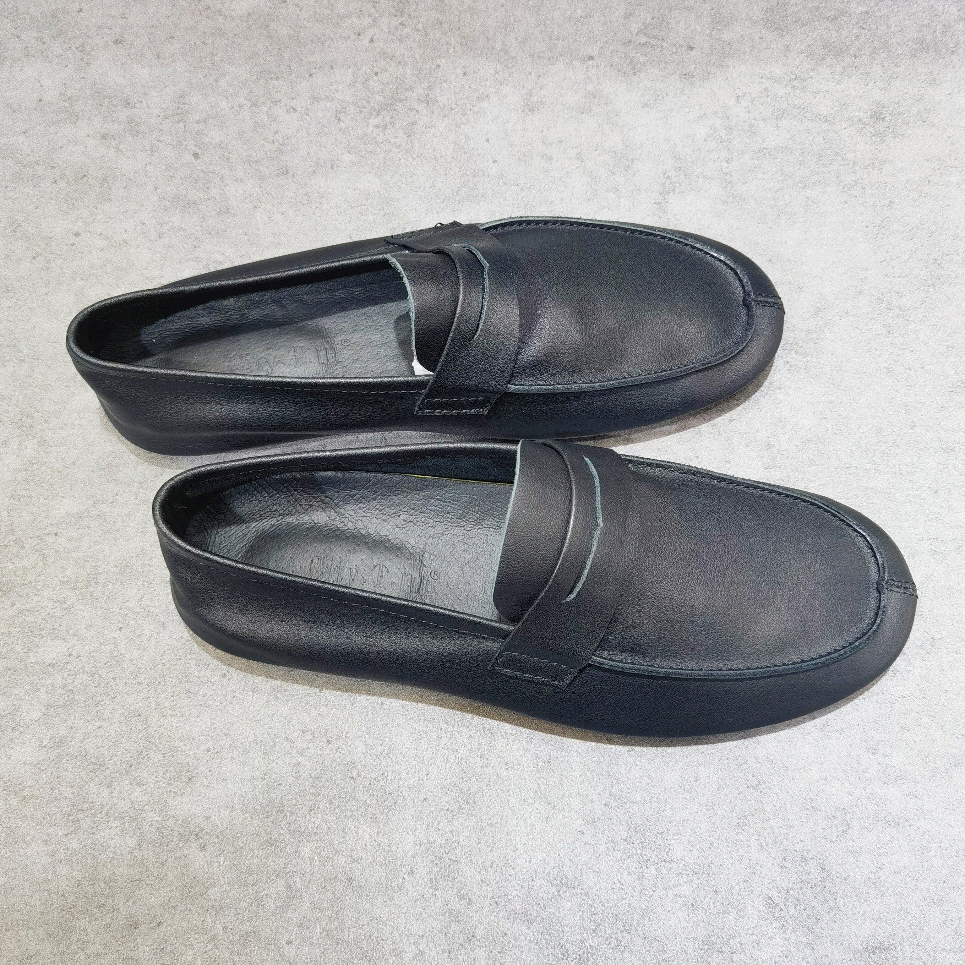 手工轻薄透气牛皮乐福鞋软底开车鞋套脚男鞋懒人豆豆鞋一脚蹬皮鞋