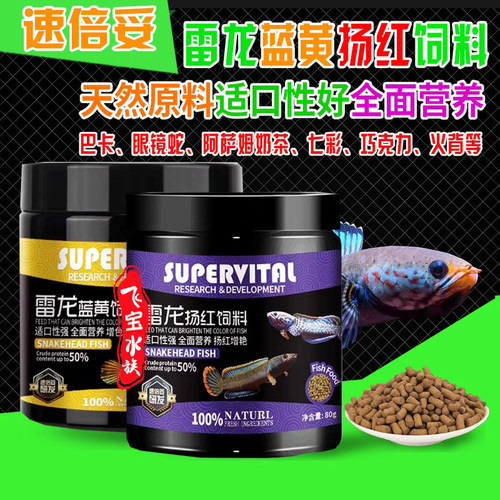 速倍妥雷龙饲料增蓝蓝黄扬红鱼粮
