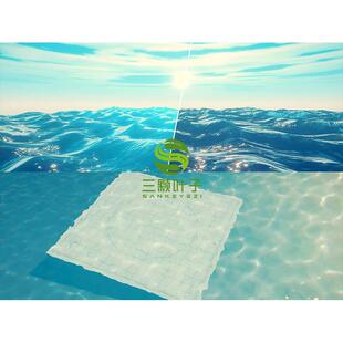 Unity风格化水面着色器 河水池塘泳池海面 urp管线3D卡通场景2333