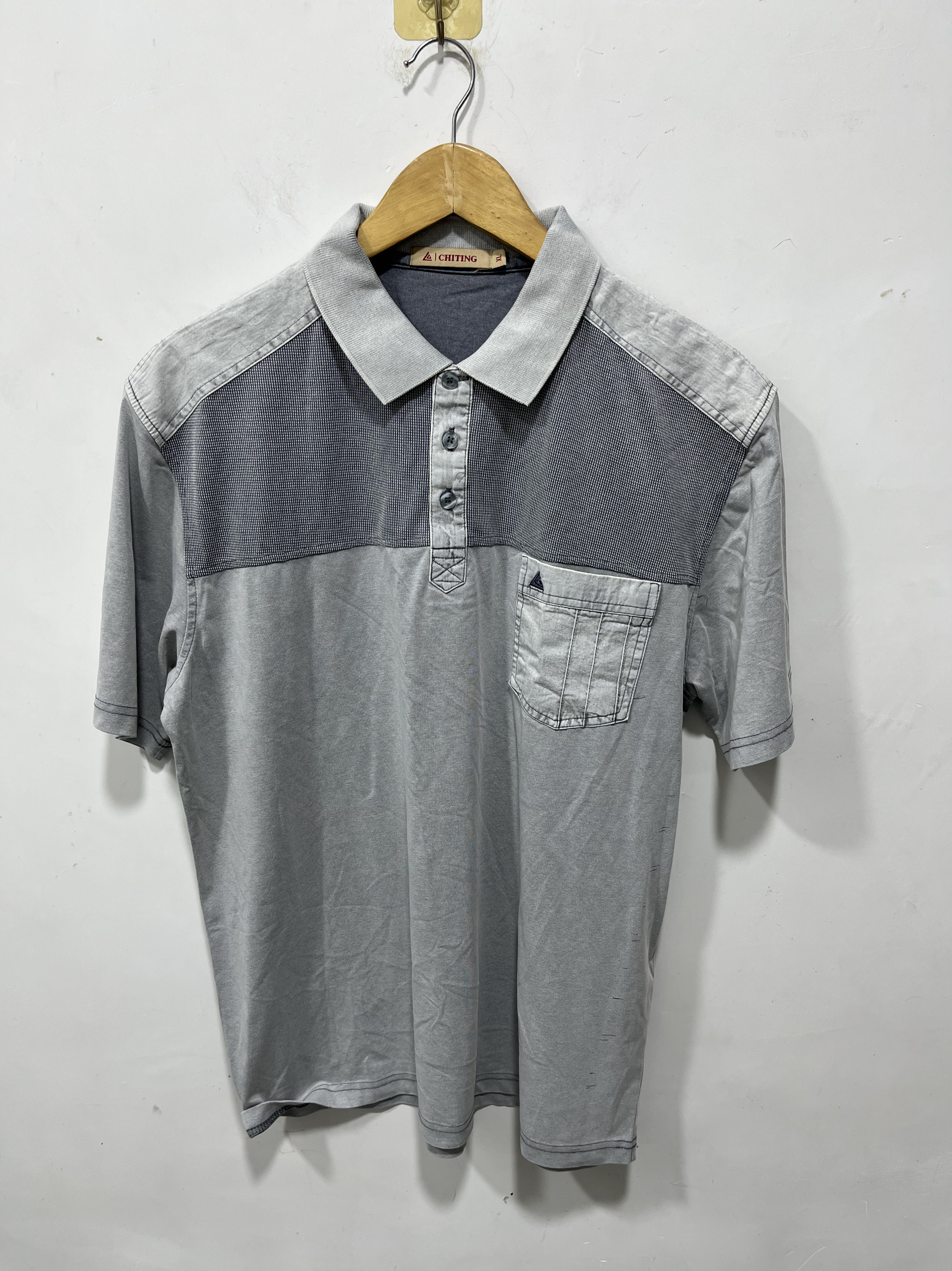 瑕疵亏本清货夏季加肥加大码男装短袖T恤翻领商务休闲宽松洗水棉