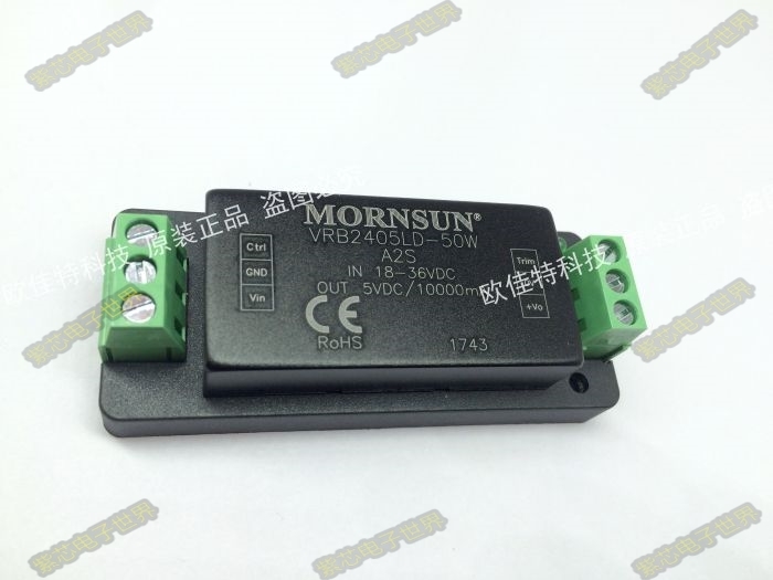 VRB2415LD-50WA2S原装 输入18-36V:15V 3.3A 单输出 底座接线端子