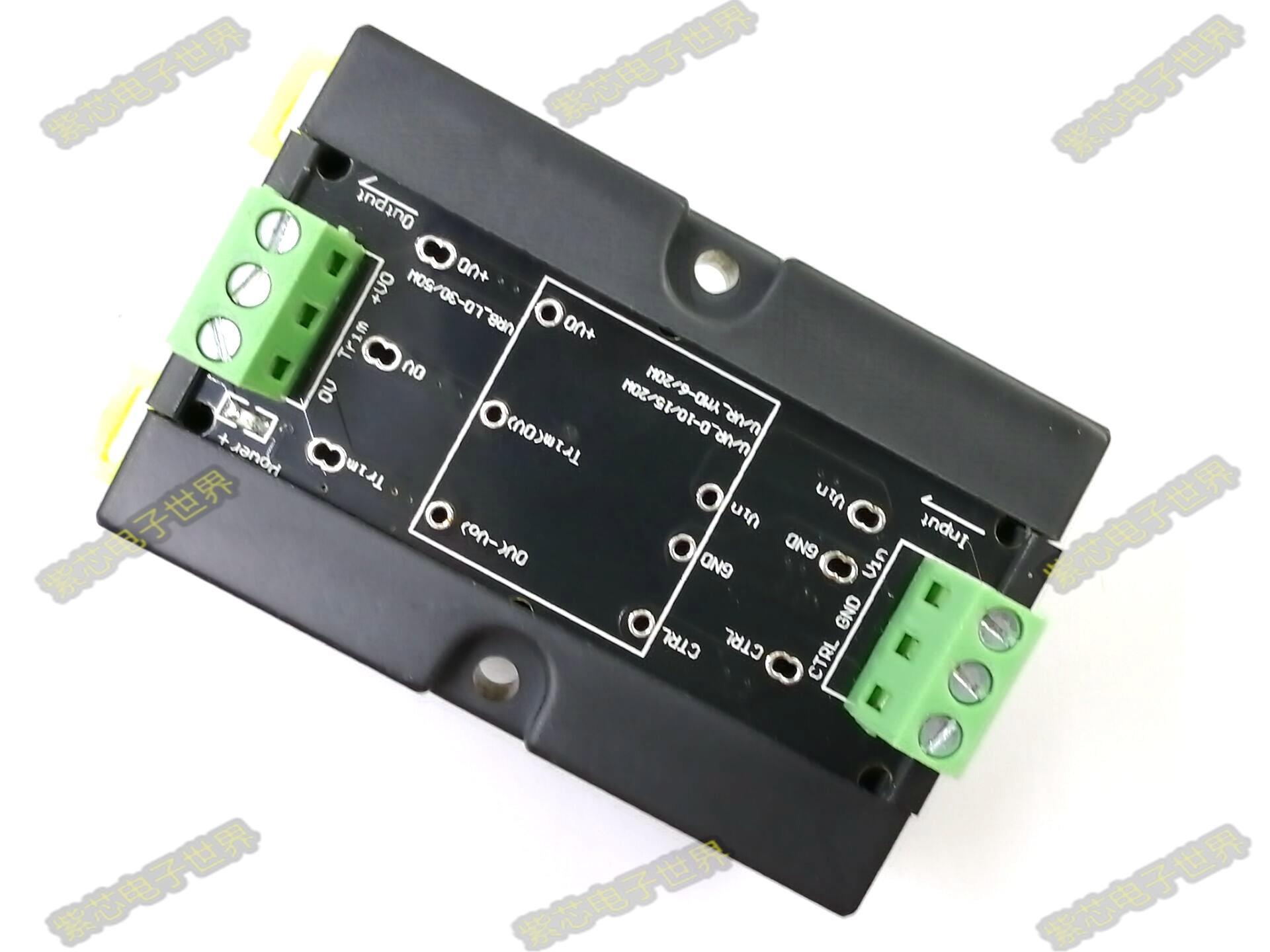 DC-DC 9V-75VDC 导轨  接线式安装 隔离电源模块  7.5cm*5cm*2.2