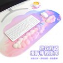 鼠标腕托键盘手托护腕云朵3D按摩云朵手腕托套装大号桌面垫手腕垫