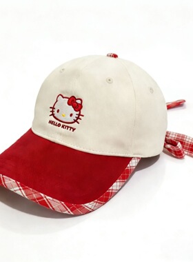 三丽鸥HelloKitty卡通撞色棒球帽