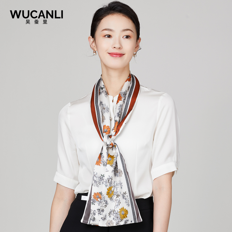 春夏秋印花中国风女真丝