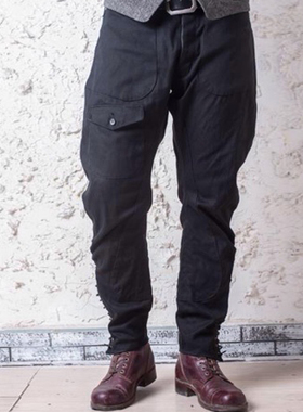 原版复刻 斜纹布马裤非rrl freewheelers