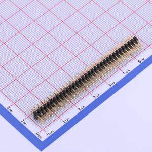 X4621WV-2x33I-C40D28 排针 间距:2mm 2x33P 直插 方针 原装现货