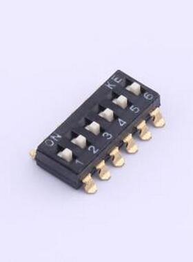 DSIC06LSGET 拨码开关 2.54mm 6位贴片高柄拨码开关 SMD-12P,6x15