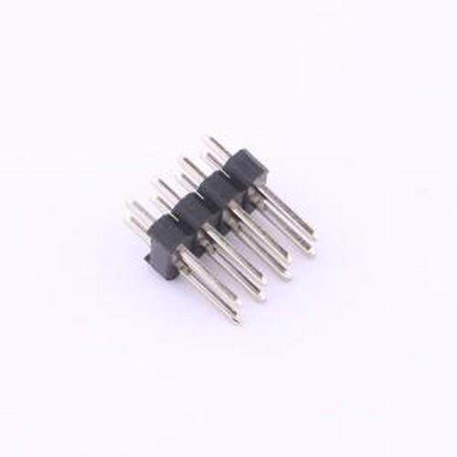 HB-PH8-25424PB2GOP 排针 间距:2.54mm 2x4P 直插 方针 插件,P=2.