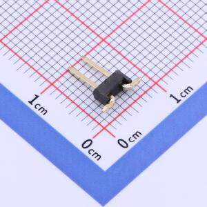 X6521WVS-2x01H-C60D74 排针 间距:2.54mm 2x1P 立贴 方针 原装现