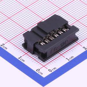 531412YBS0BW02 IDC连接器(牛角/简牛) 2.54mm 2x6P 排数:2 每排P