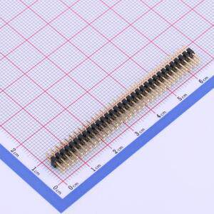 X4621WV-2x32I-C40D28 排针 间距:2mm 2x32P 直插 方针 原装现货