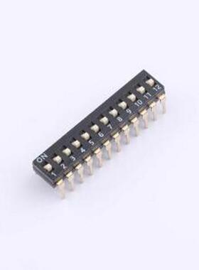DSIC-C-12 拨码开关 拨码开关直插式 2.54mm间距,宽脚 12PIN/位