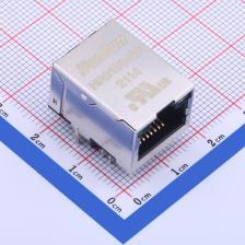 HR915340A 以太网连接器(RJ45 RJ11) RJ45 弯插 带LED 原装现货