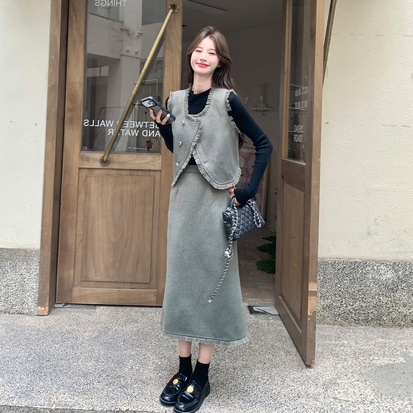 小香风马甲套装女秋季气质高级