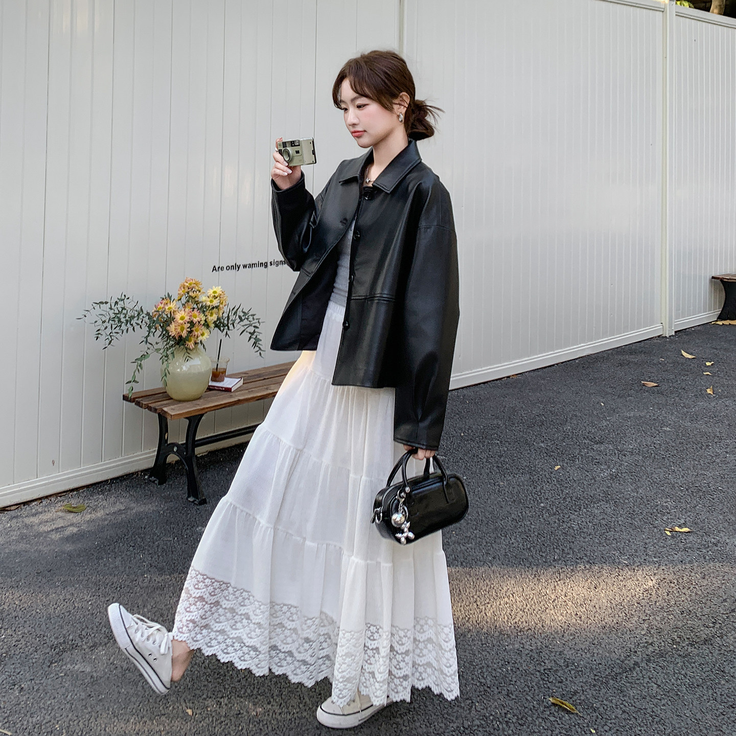 黑色复古风气质炸街皮衣外套女2026春美式高级感又酷又飒PU皮夹克