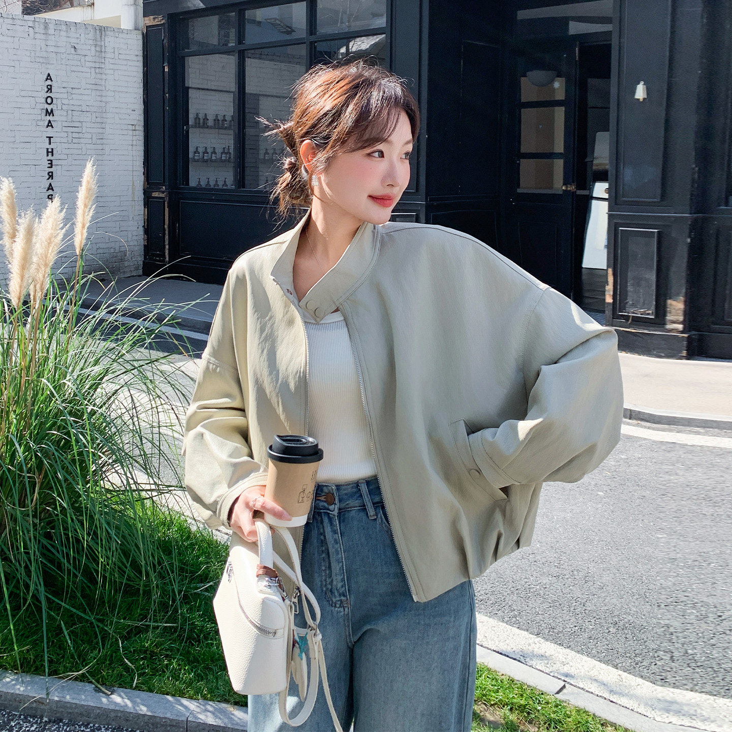 早春可盐可甜高级感PU皮衣外套女2026新款小个子穿搭时尚立领夹克