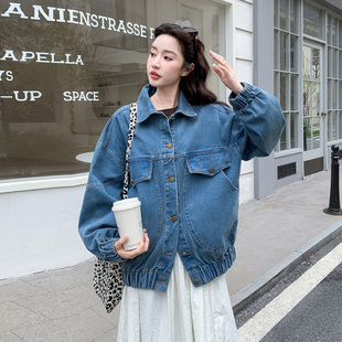 韩系简约松弛感牛仔外套女2026小个子早春时尚穿搭百搭高级感上衣