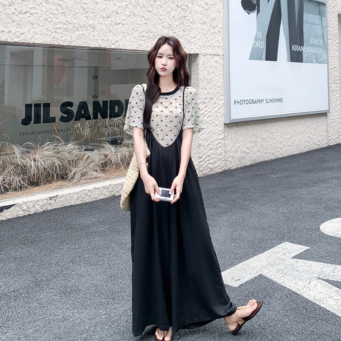 夏季新款女装短袖T恤两件套