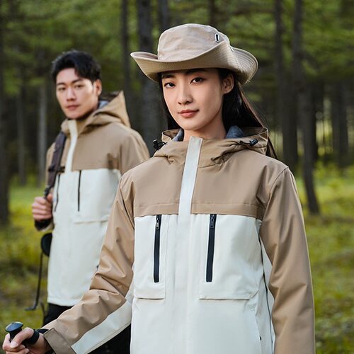 石墨烯派克服加绒多口袋冲锋衣定logo工作服印字工装外套刺绣工装