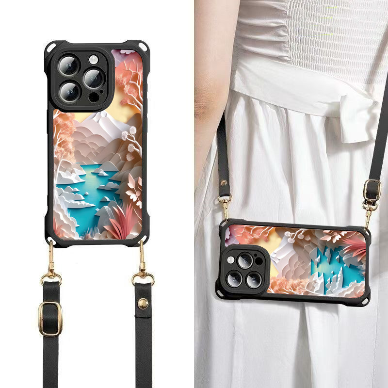 创意定制网红爆款四角背带挂绳套