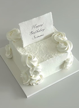 简约小仙女生日蛋糕装饰品