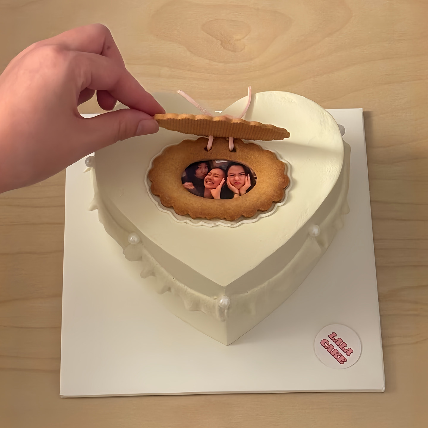 网红定制人物合照饼干蛋糕装饰